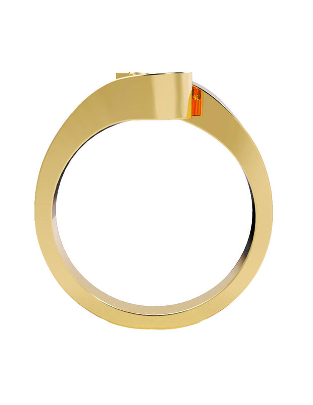 Anillo de Compromiso de 14K con Diamante de Lab... image number null