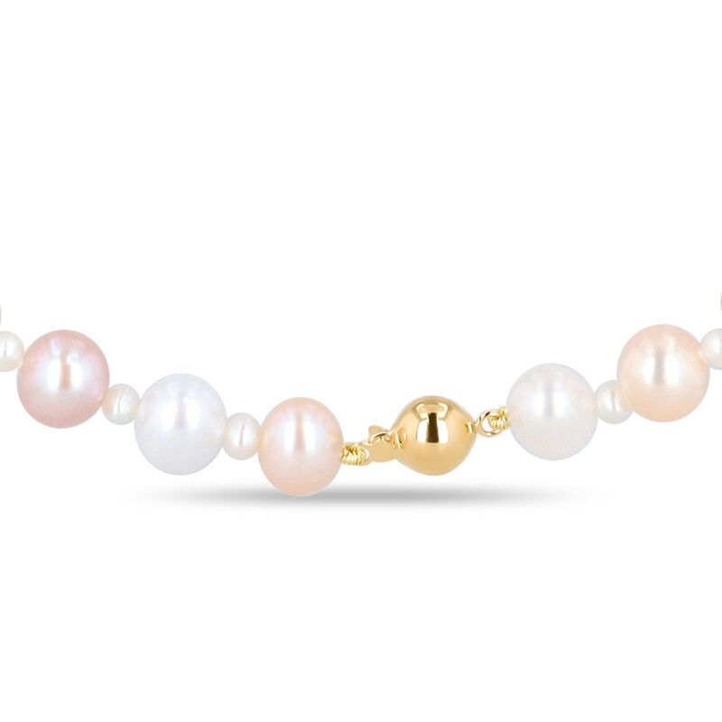 Collar Oro Amarillo 14k Con Perlas Multicolor |... image number null