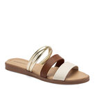 Moramora sandalia piso para mujer beige caf&eacute; dorado cod 140713-E