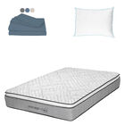 Colchón Matrimonial Vail+Almohada Oso+1 juego de Sábanas Basic