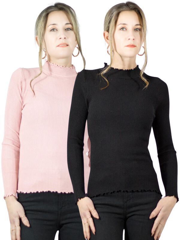 Set De 2 Su&eacute;ter Malabis Mujer Oto&ntilde;o Invierno Su... image number null