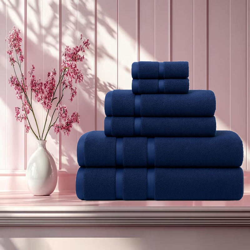 Juego de 6 Toallas de Microfibra Suaves y Absor... image number null