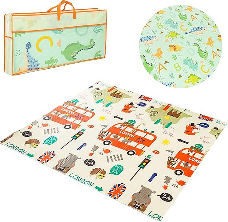 Tapete de Dinosaurios Plegable para Bebe  Bluel... image number null