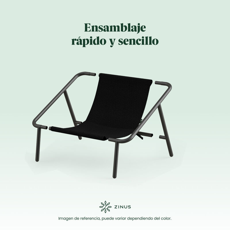 Zinus | Silla De Metal Zinus Ada Con Cojines De... image number null