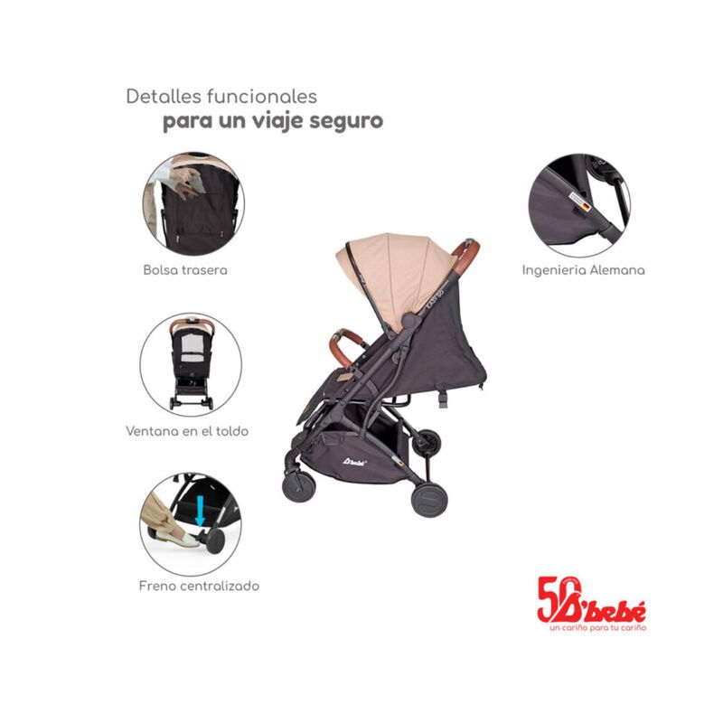 Carriola de Viaje D'Beb&eacute; Easy Go Beige image number null