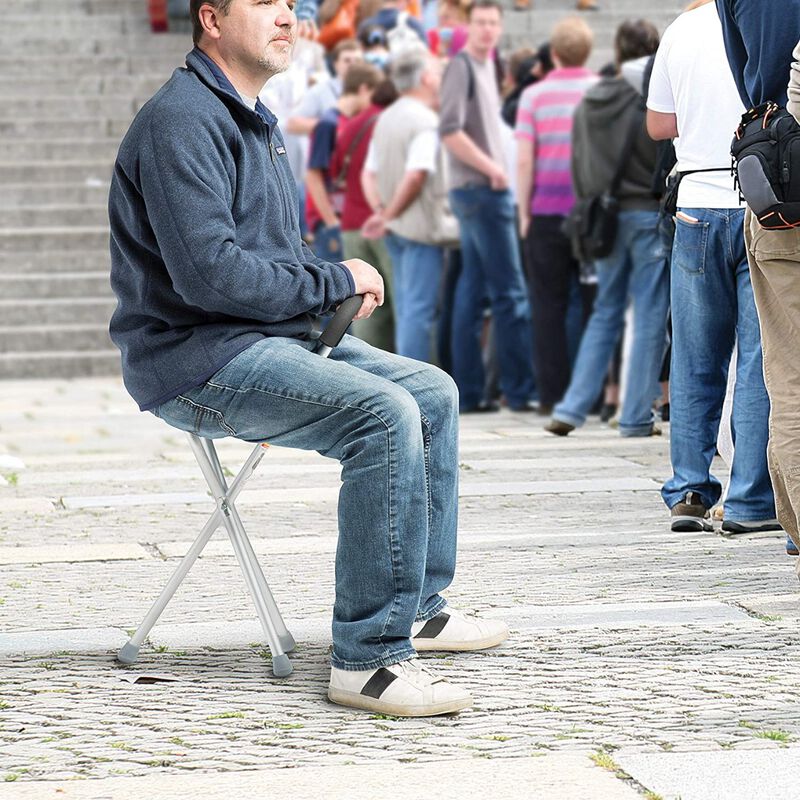 Baston Con Asiento Banco Pegable | Bastones Par... image number null