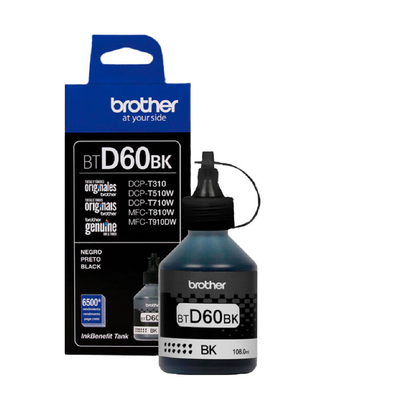 Kit de 4 Tintas Brother: BTD60BK, BT5001Y, BT50... image number null