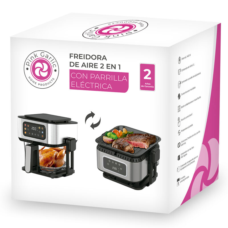 Freidora de Aire  2 en 1  con Parrilla El&eacute;ctric... image number null