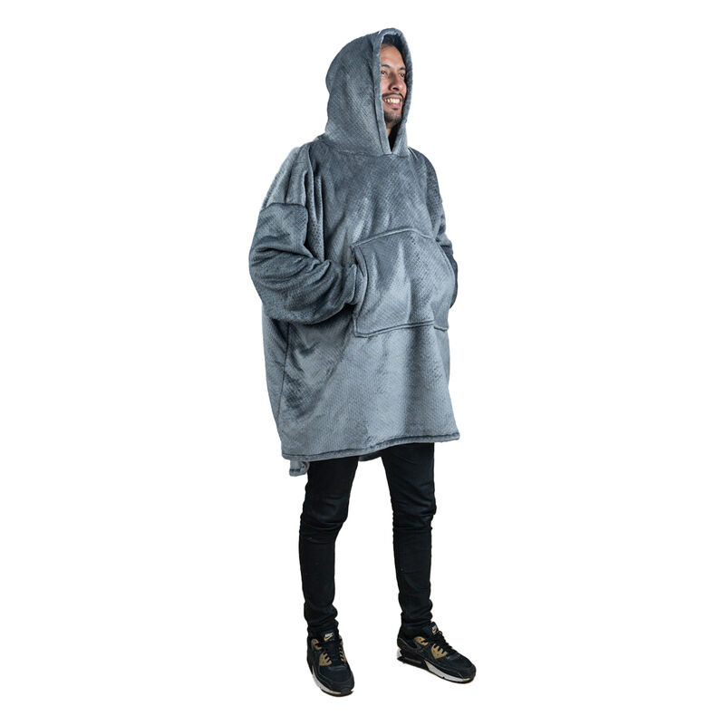 Pijama Adulto Unitalla Sudadera Cobija Gris Cla... image number null