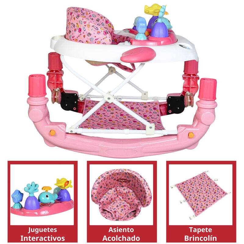 Andadera para Beb&eacute; Mecedora con Luces Bast&oacute;n Di... image number null