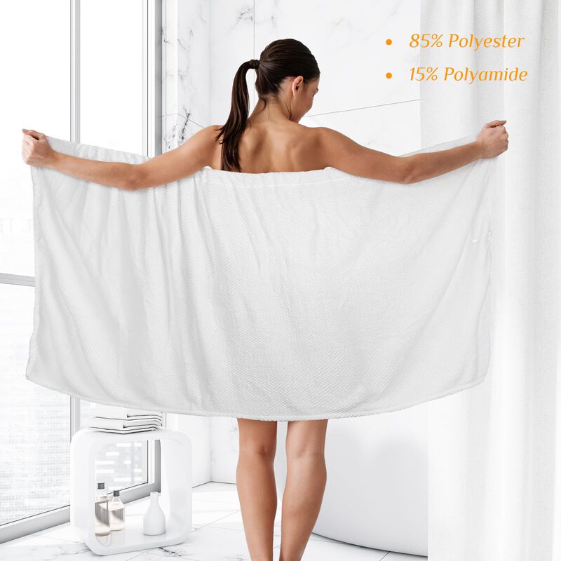 Toalla Spa Wrap Tigeen Para Mujer, Ba&ntilde;o Y Ducha... image number null