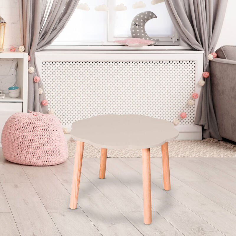 Mesa de Madera Con Forma de Nube-Gris Claro image number null