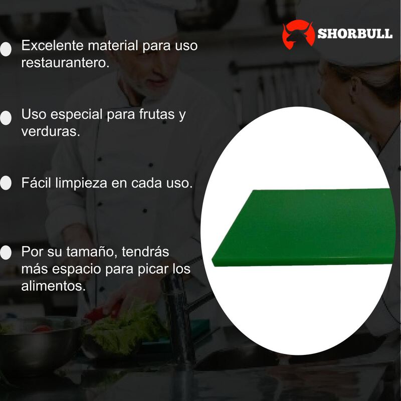 Tabla para picar verde Shorbull image number null
