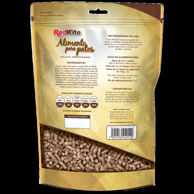 Redkite Alimento Para Patos J&oacute;venes Con 1 Kilog... image number null