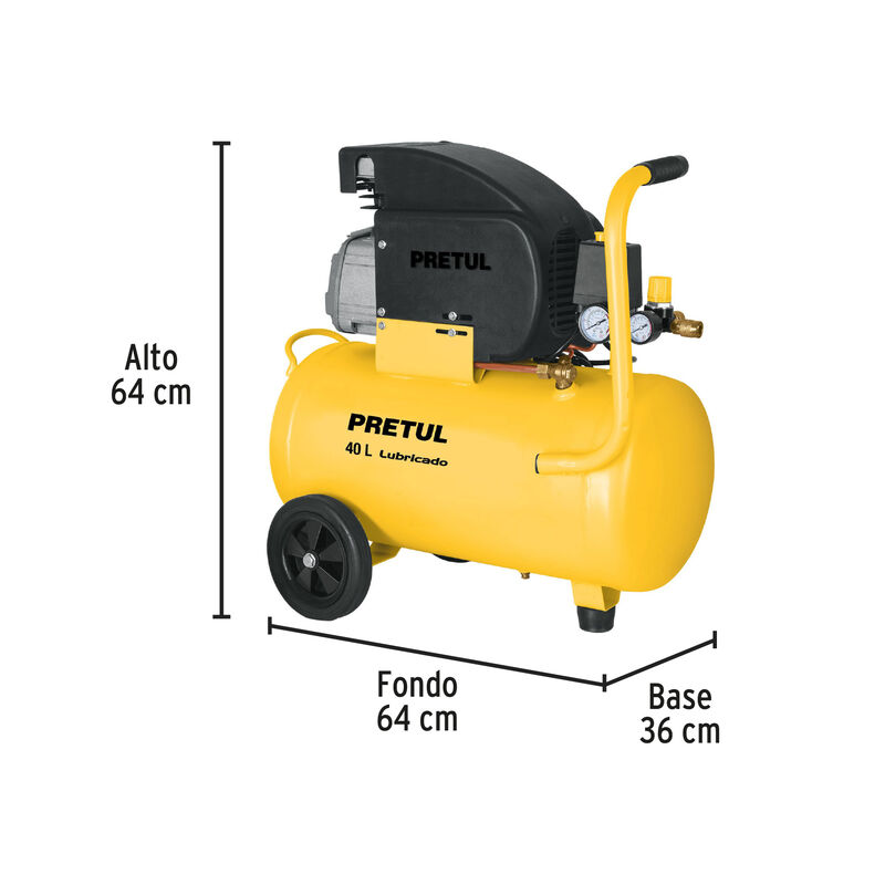 Kit Compresor 40 L Manguera de Pvc y Pistola Pr... image number null