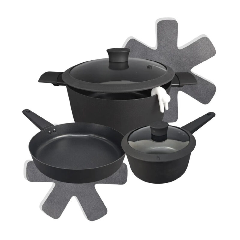 Bater&iacute;a Cocina HUDSON Aluminio Negra Antiadhere... image number null