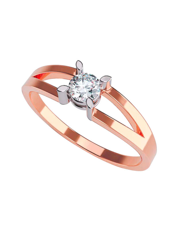 Anillo de Compromiso en Oro de 10K con Circonia... image number null