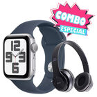 Combo Apple Watch SE GPS + CELL 2da Gen 44mm S/M Plata FNU13LL/A + Audifonos Bluetooth