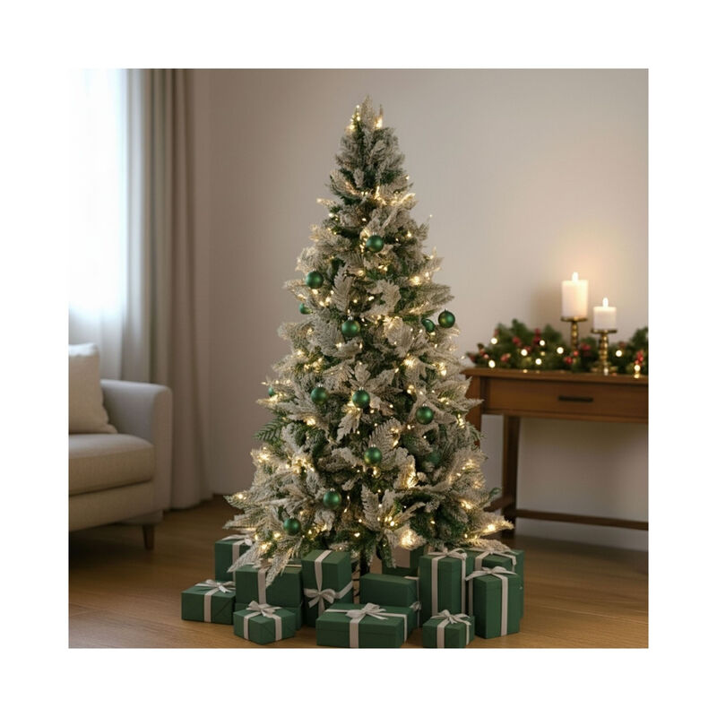 Arbol Navidad Nevado Premium 1.6m Pino Navide&ntilde;o... image number null