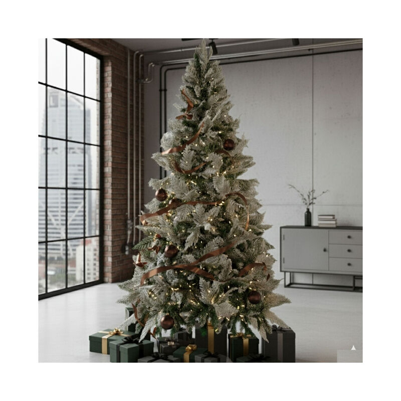 Arbol Navidad Nevado Premium 1.9m Pino Escarcha... image number null