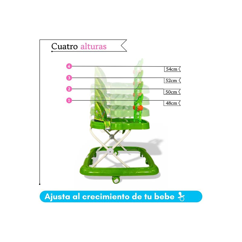 Andadera Plegable Para Beb&eacute; Con Asiento Acolcha... image number null
