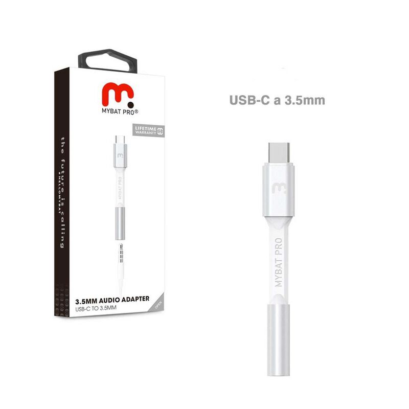 Cable MYBAT adaptador de USB C a Audio Jack 3.5... image number null