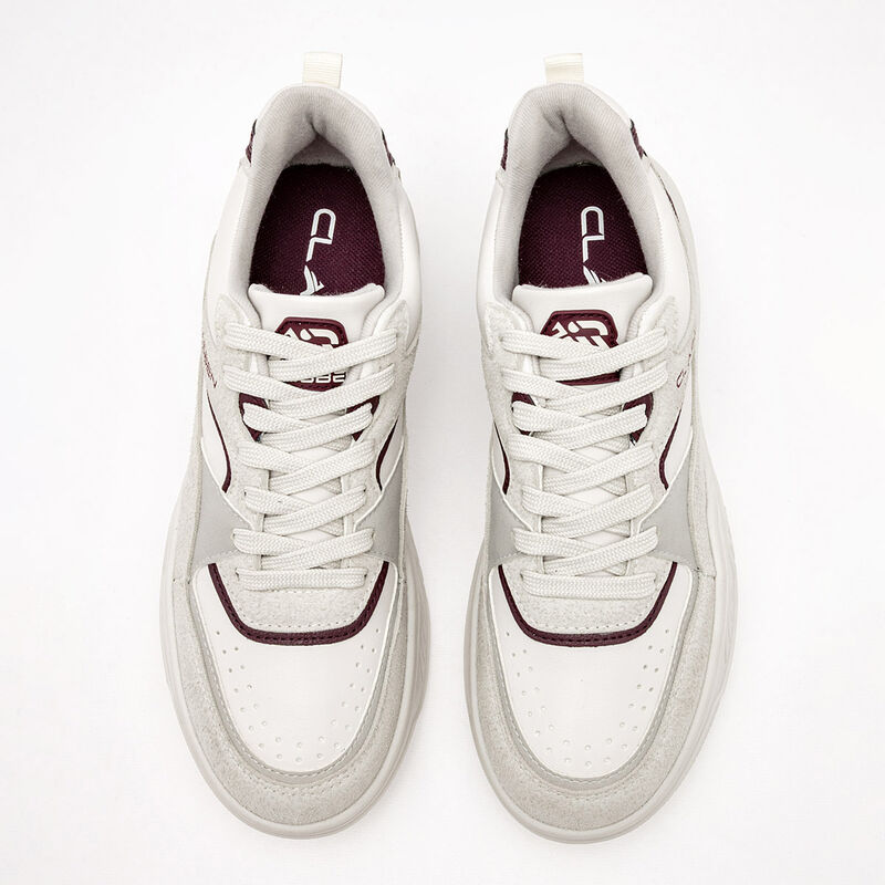 Clasben Tenis urbano para hombre. Late vino gri... image number null