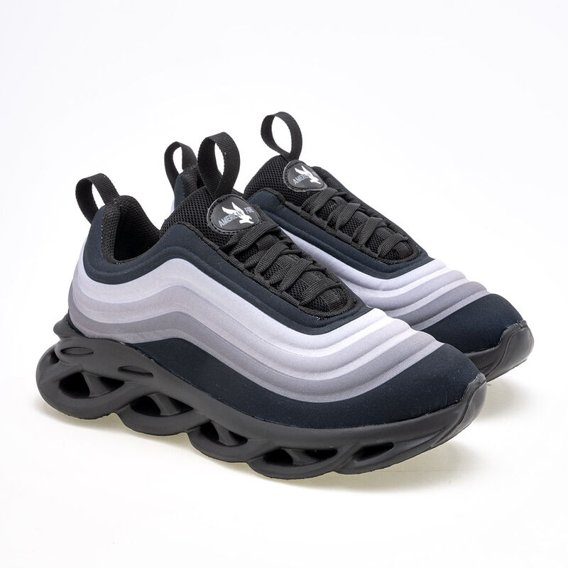 American Fire Tenis deportivo para hombre negro... image number null