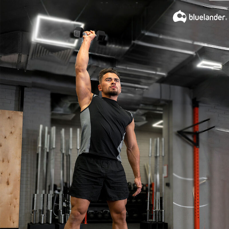 Par de Mancuernas Hexagonal de 10 Lbs Bluelande... image number null