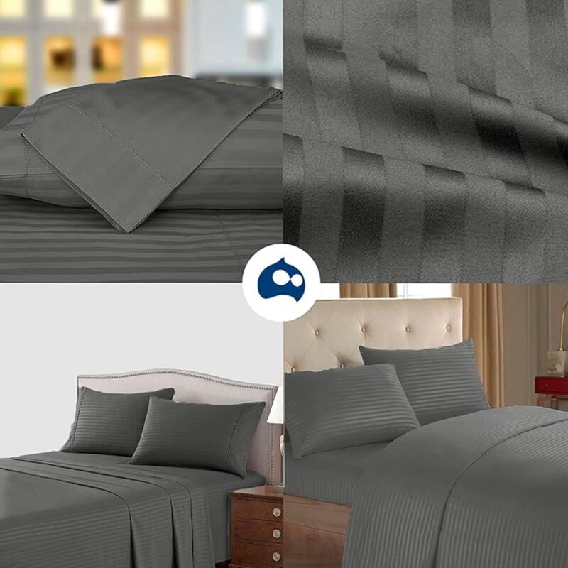 Juego de 4 Piezas de Sabanas Queen Hipoalerg&eacute;ni... image number null