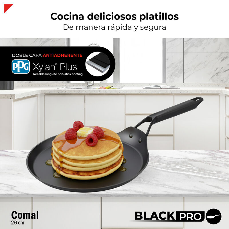 Comal De Aluminio Forjado 26cm Bogner BLACK PRO... image number null
