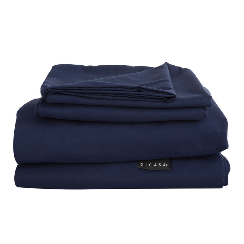 Juego de S&aacute;banas King Size Softy Azul Marino image number null