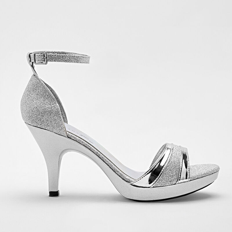 Dayana Foncy Zapatilla Abierta Para Mujer Plata... image number null