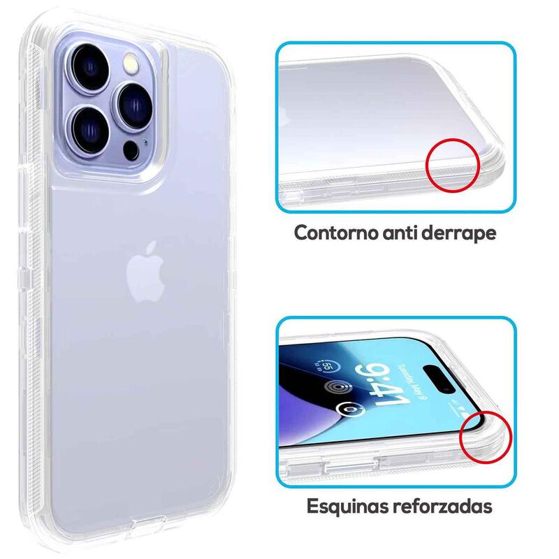 Funda TEKKU Protect 360 para iPhone 15 PRO Tran... image number null