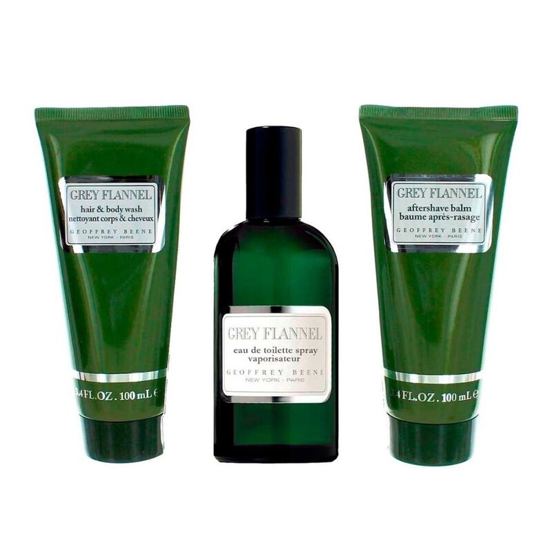 Set de Hombre Geoffrey Beene Franela Gris de 3 ... image number null