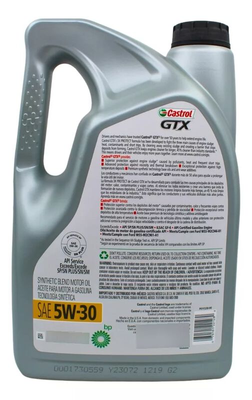 Castrol Gtx Ultraclean 5w-30 X 4.73 L image number null