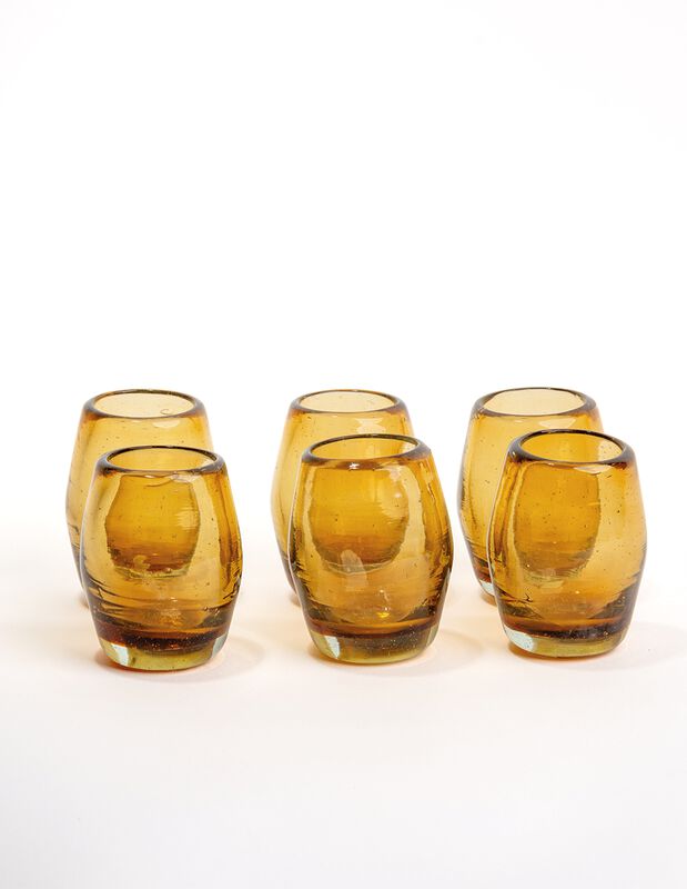Mezcaleros Set de 6 Mezcaleros de Vidrio Soplad... image number null