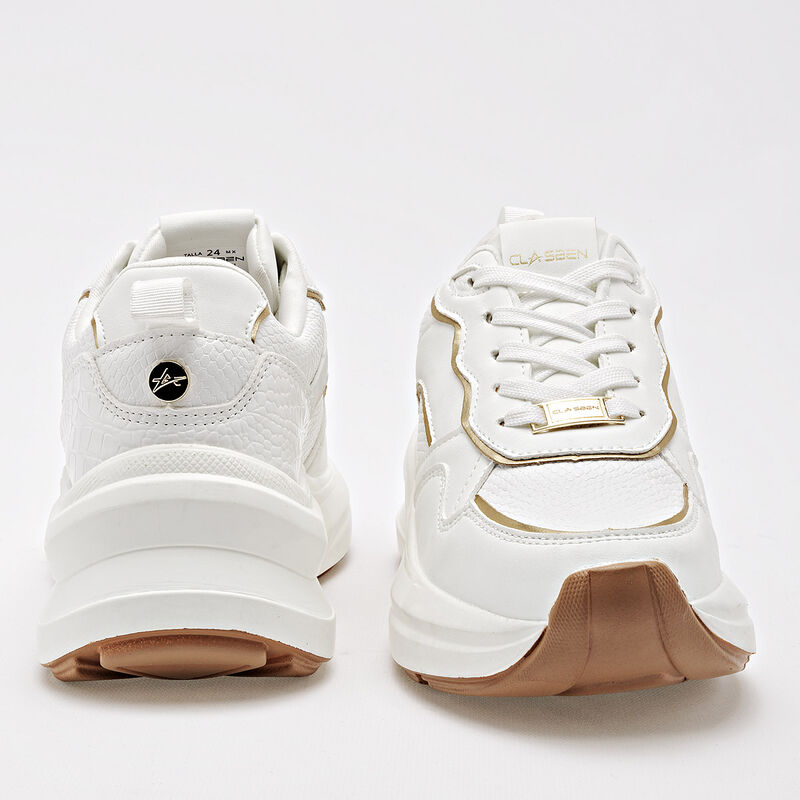 Clasben Tenis urbano para mujer blanco image number null