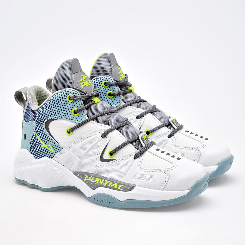 Pontiac Tenis deportivo para hombre. Blanco azu... image number null