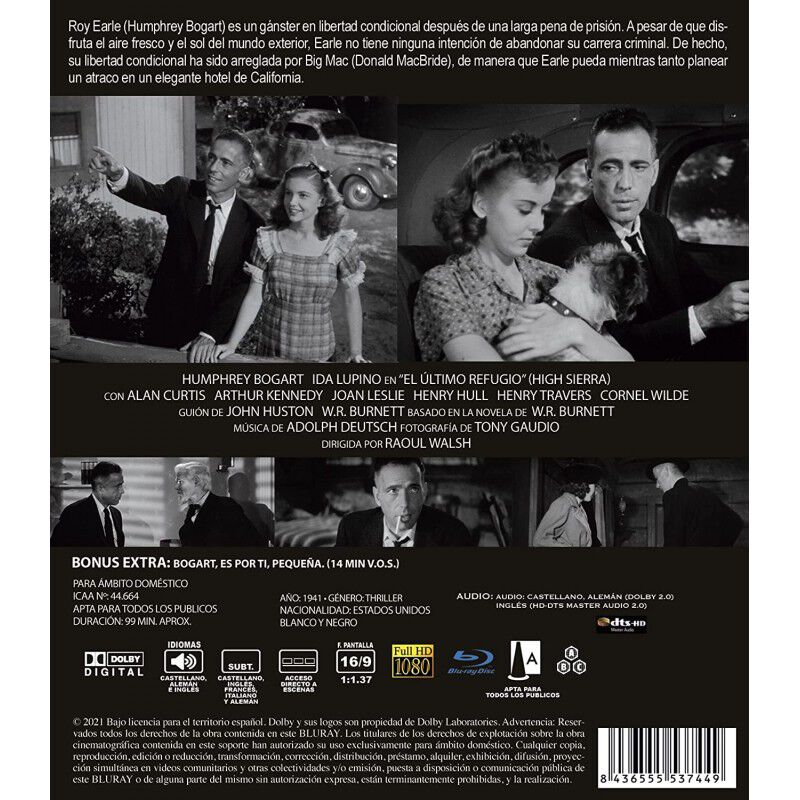 El &Uacute;ltimo Refugio [blu-ray] (1941) High Sierra image number null