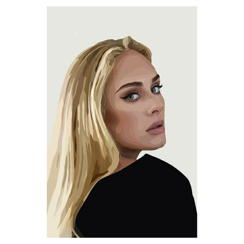 Cuadro Decorativo Impreso 70x100cm Adele image number null