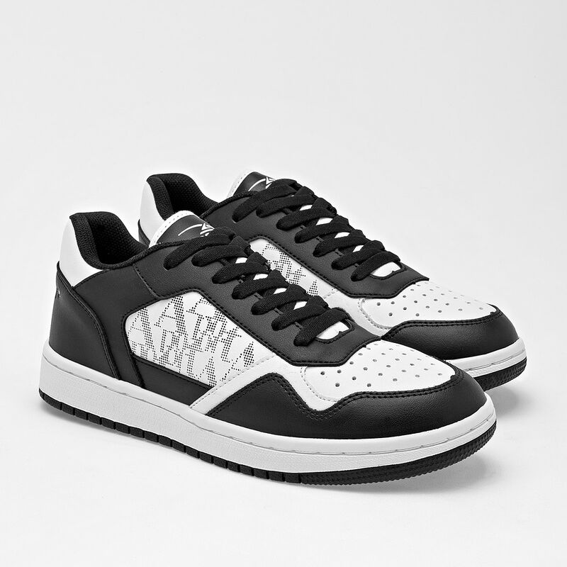 Apoort Tenis urbano para joven blanco negro BAJ... image number null