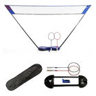 Set de Badminton con Red, 2 Raquetas, 2 Gallito... Set de Badminton con Red, 2 Raquetas, 2 Gallitos, Base con estructura Portatil, Plegable con Estuche