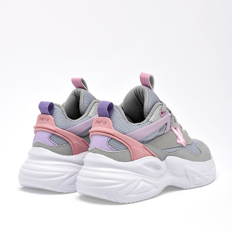 American Fire Tenis urbano para ni&ntilde;a gris rosa ... image number null