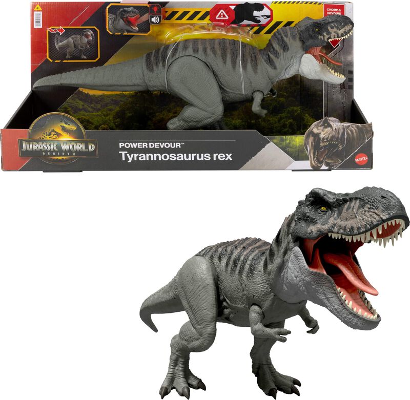 Figura De Dinosaurio Mattel Jurassic World Rebi... image number null