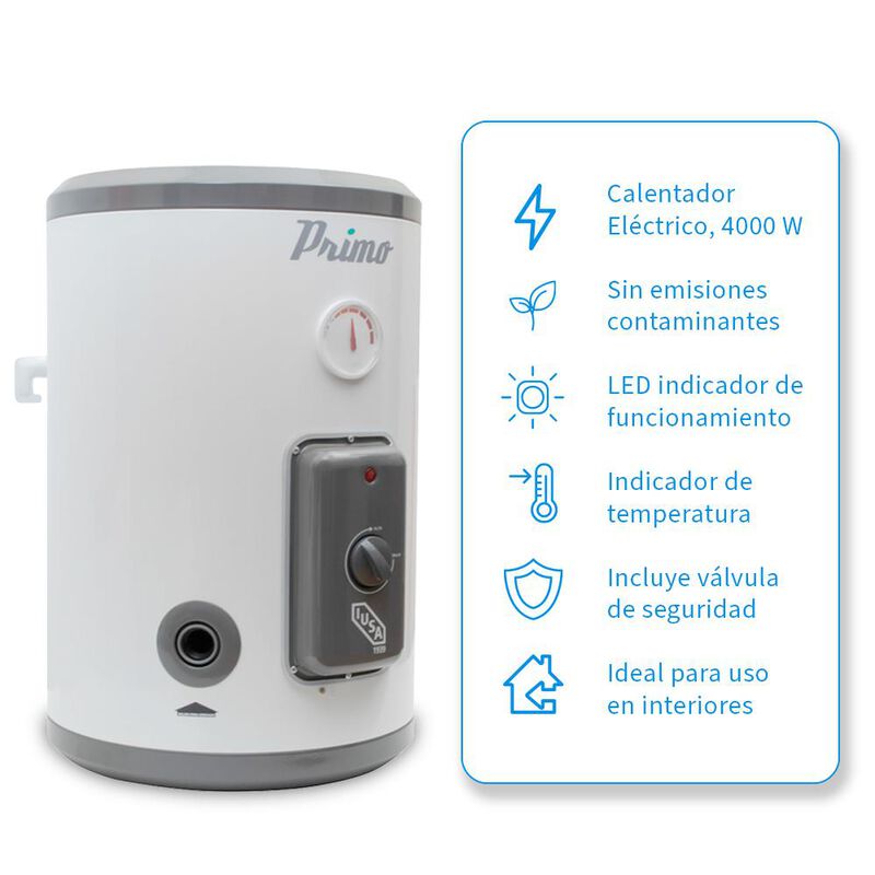 Calentador El&eacute;ctrico Primo 40 Litros image number null