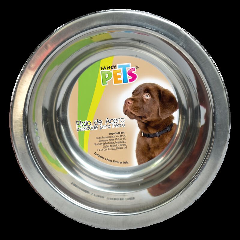 Fancy Pets Plato De Acero Para Perro Con Base A... image number null