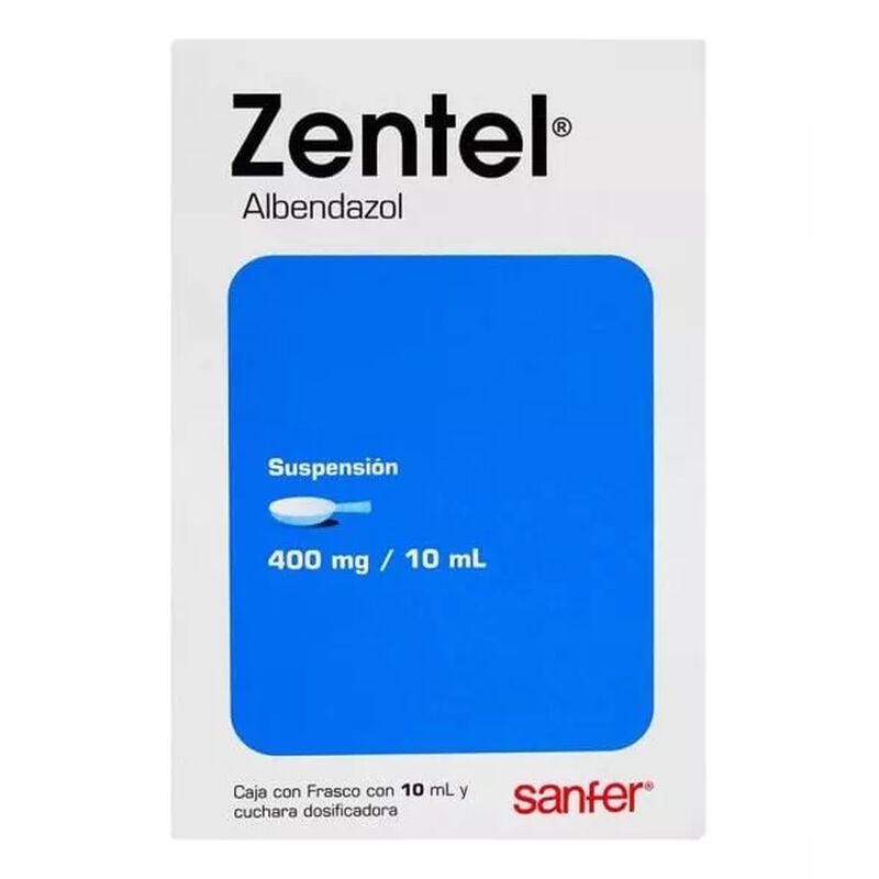Zentel 4% Suspensi&oacute;n 200mg Frasco 10ml image number null