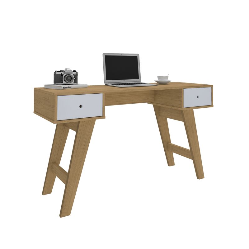 Escritorio Bertolini Paris Roble Blanco image number null