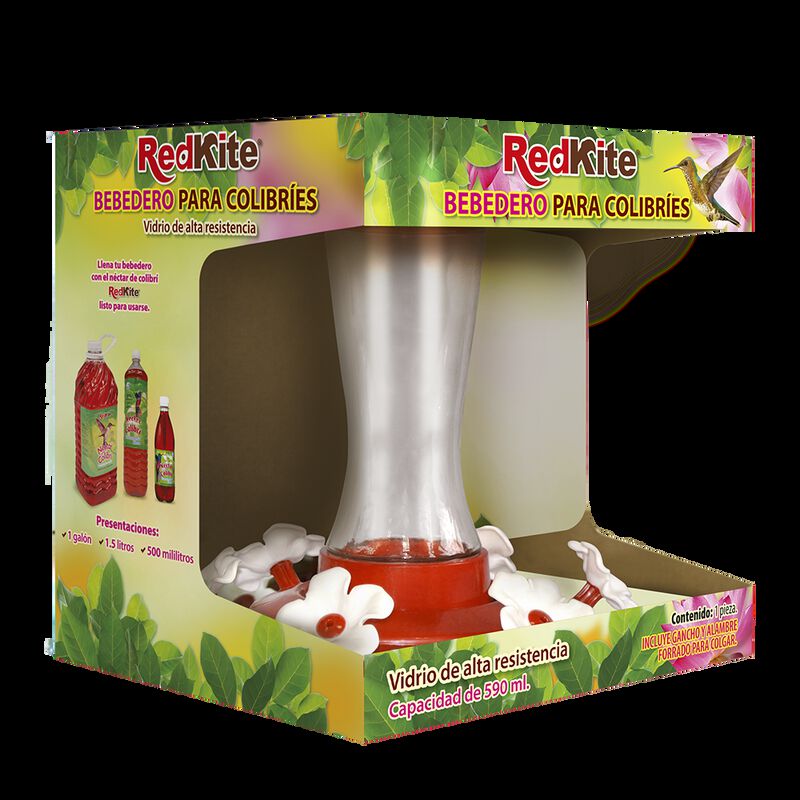 Redkite Bebedero De Vidrio Colgante Para Colibr... image number null